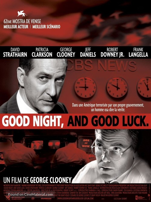 Good Night, and Good Luck. - French Movie Poster