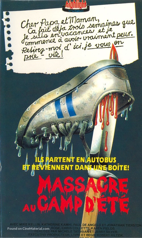 Sleepaway Camp - French VHS movie cover