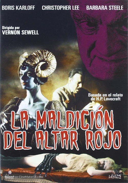 Curse of the Crimson Altar - Spanish Movie Cover