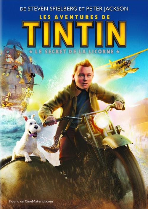 The Adventures of Tintin: The Secret of the Unicorn - French DVD movie cover