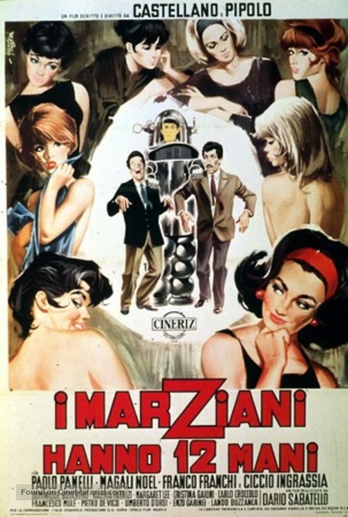 I marziani hanno dodici mani - Italian Movie Poster