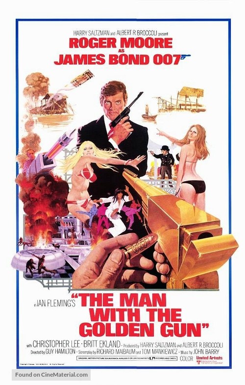 The Man With The Golden Gun - Theatrical movie poster