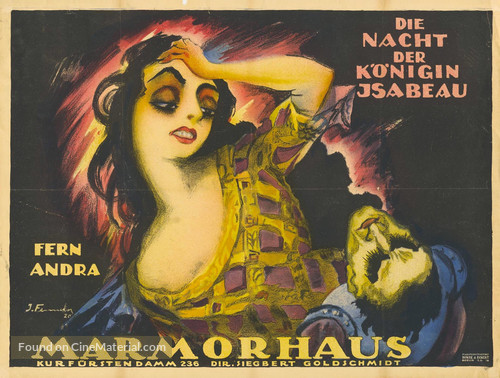 Die Nacht der K&ouml;nigin Isabeau - German Movie Poster