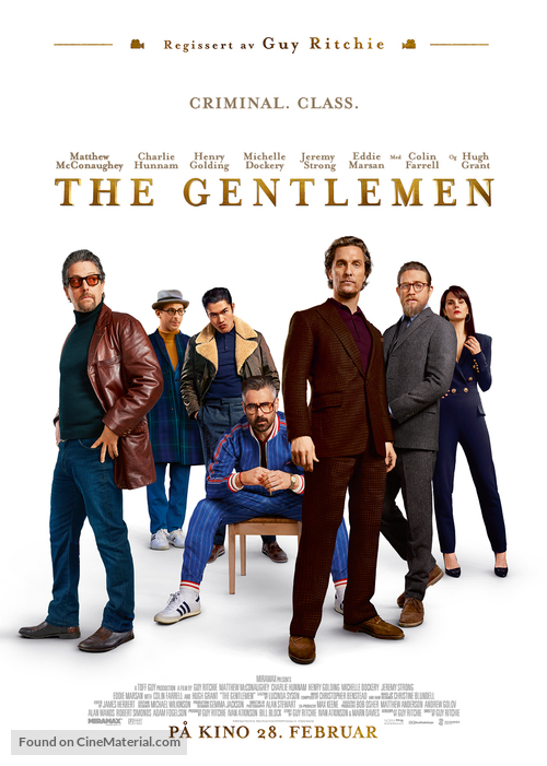 The Gentlemen - Norwegian Movie Poster