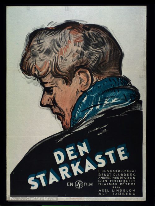 Den starkaste - Swedish Movie Poster