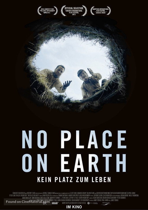 No Place on Earth - German Movie Poster