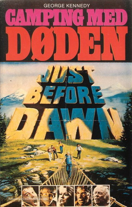 Just Before Dawn - Norwegian VHS movie cover