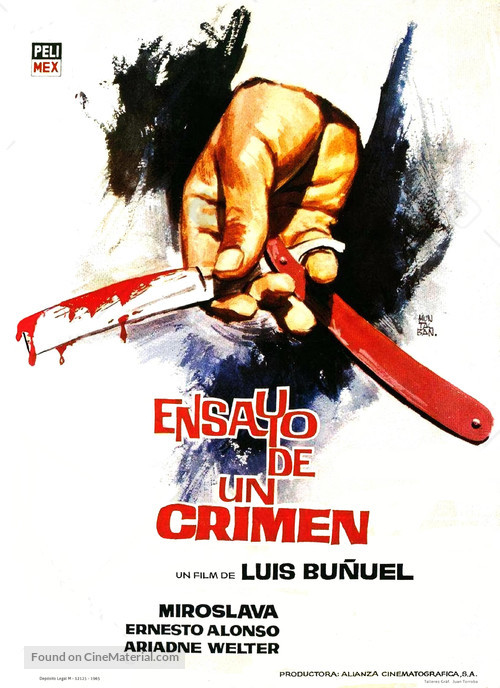 Ensayo de un crimen - Spanish Movie Poster