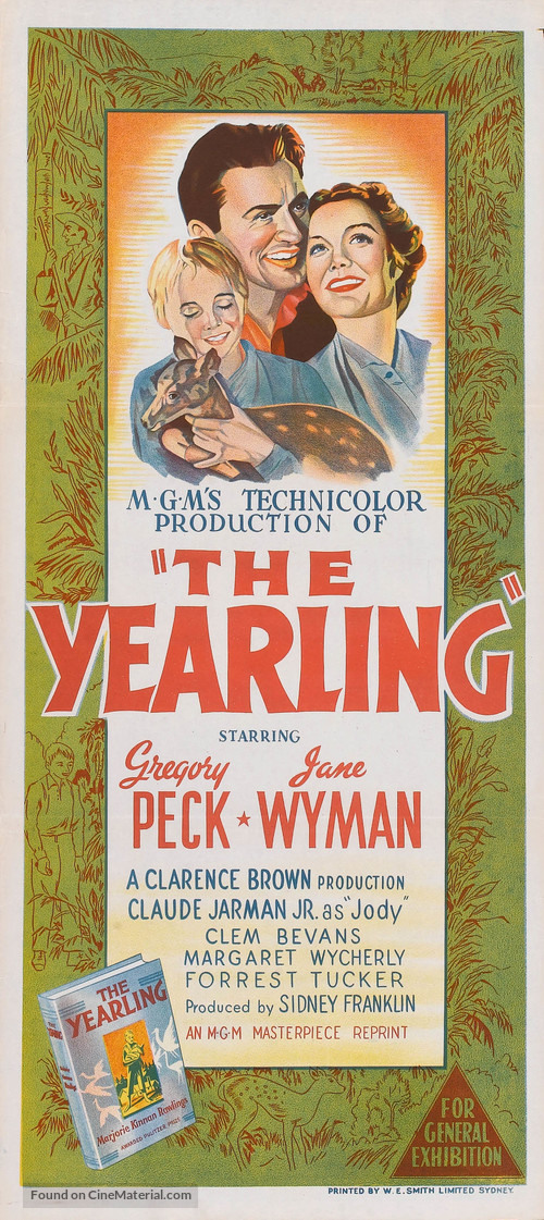 The Yearling - Australian Movie Poster