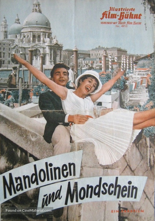 Mandolinen und Mondschein - German poster