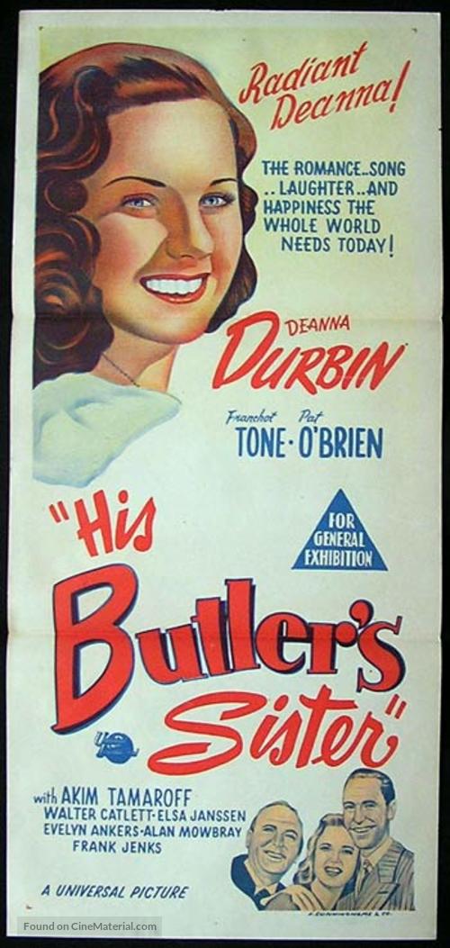 His Butler&#039;s Sister - Australian Movie Poster