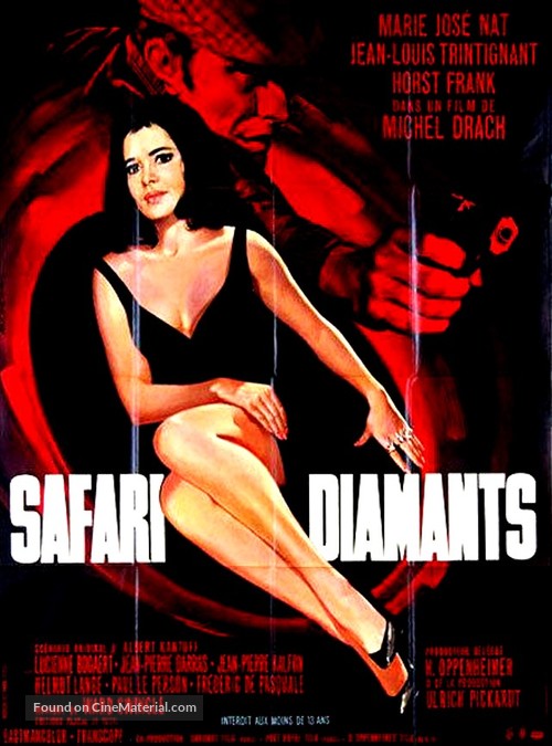 Safari diamants - French Movie Poster