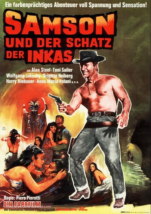 Sansone e il tesoro degli Incas - German Movie Poster