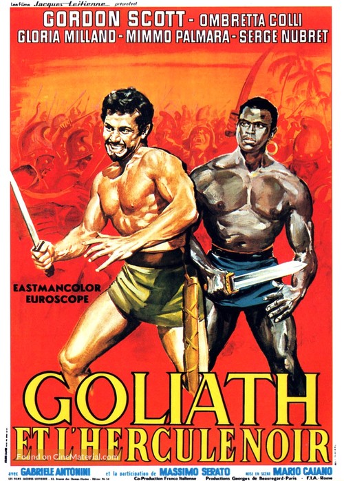 Goliath e la schiava ribelle - French Movie Poster