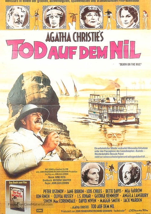 Death on the Nile - German Movie Poster