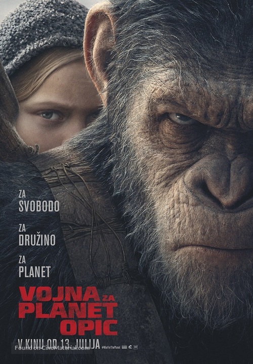 War for the Planet of the Apes - Slovenian Movie Poster