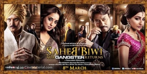 Saheb Biwi Aur Gangster Returns - Indian Movie Poster