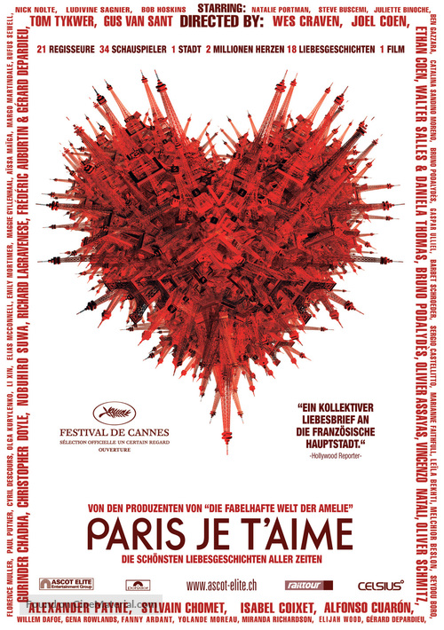 Paris, je t&#039;aime - Swiss Movie Poster