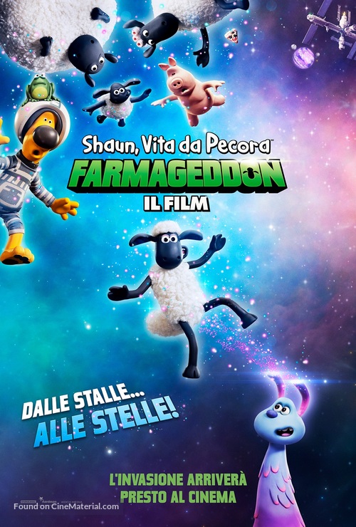 A Shaun the Sheep Movie: Farmageddon - Italian Movie Poster