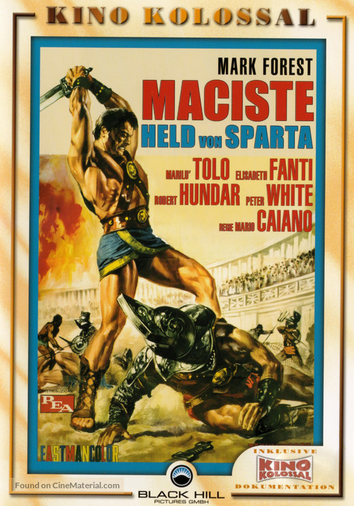 Maciste, gladiatore di Sparta - German DVD movie cover