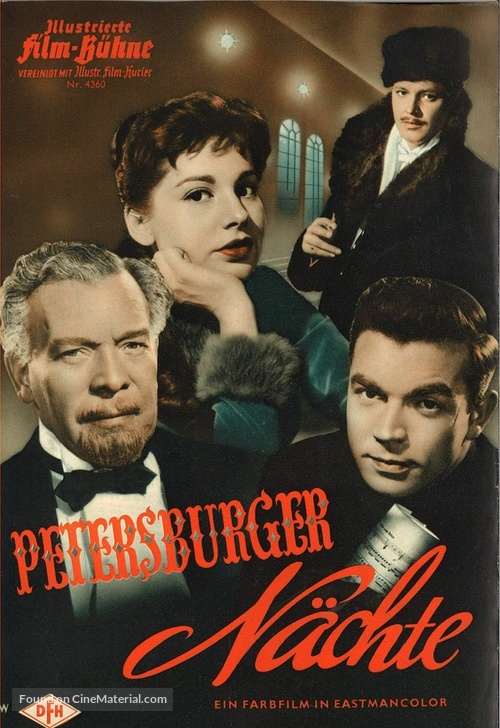 Petersburger Nächte (1958) German program