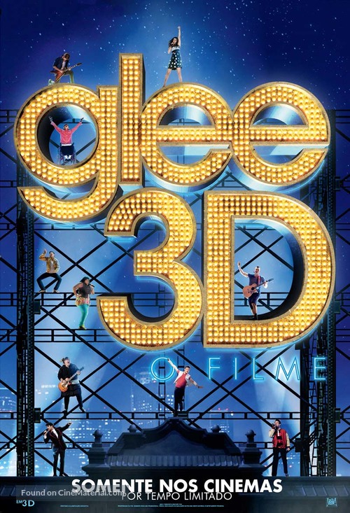 Glee: The 3D Concert Movie - Brazilian Movie Poster