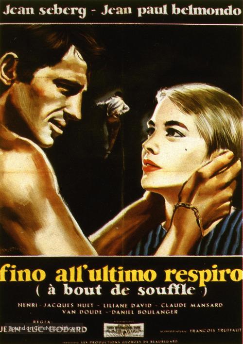 A Bout De Souffle 1960 Italian Movie Poster