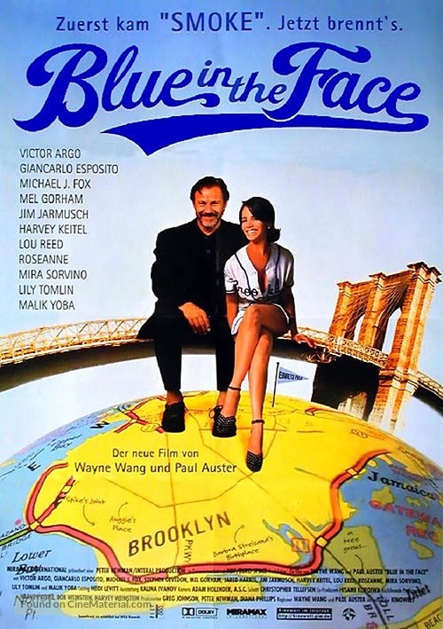 Blue in the Face - German Movie Poster