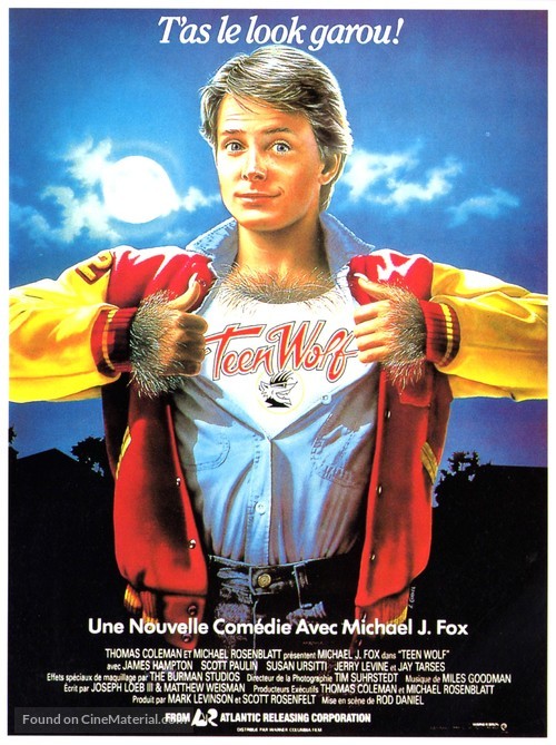 Teen Wolf - French Movie Poster