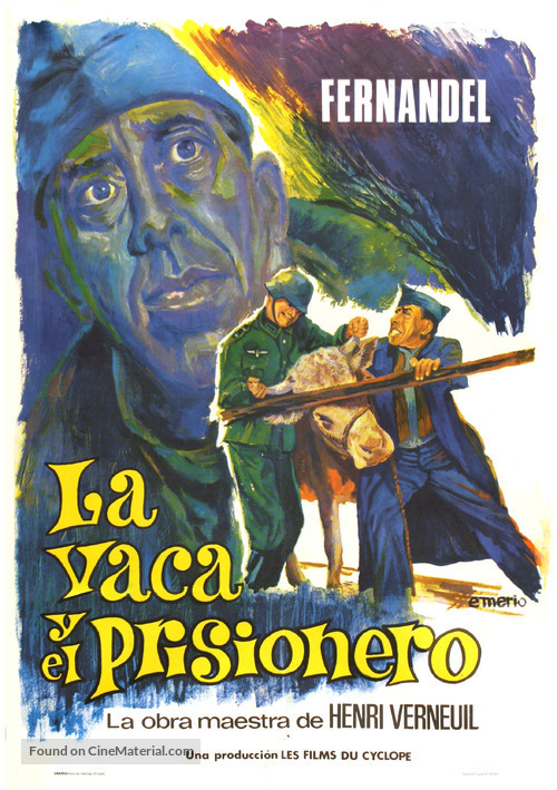 La vache et le prisonnier - Spanish Movie Poster