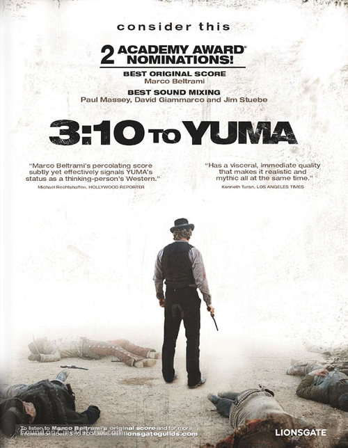 3:10 to Yuma - For your consideration movie poster