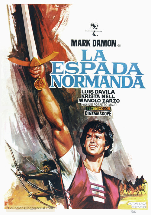 La spada normanna - Spanish Movie Poster