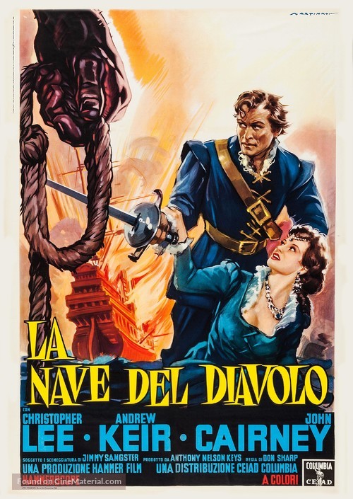 The Devil-Ship Pirates - Italian Movie Poster