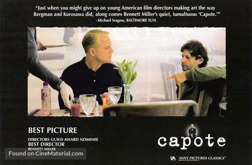 Capote - For your consideration movie poster