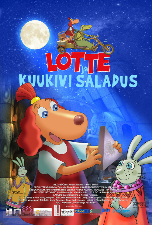 Lotte ja kuukivi saladus - Estonian Movie Poster