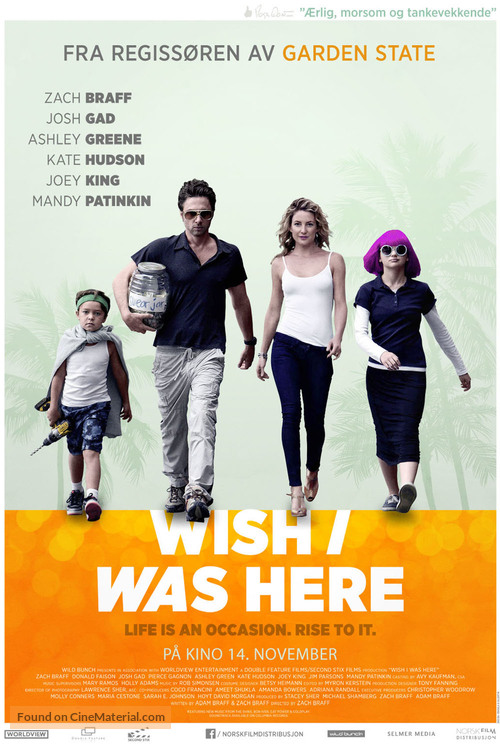 Wish I Was Here - Norwegian Movie Poster