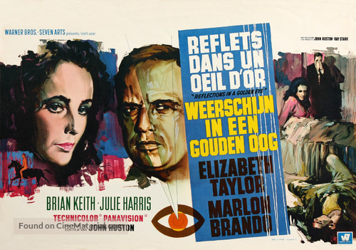 Reflections in a Golden Eye - Belgian Movie Poster