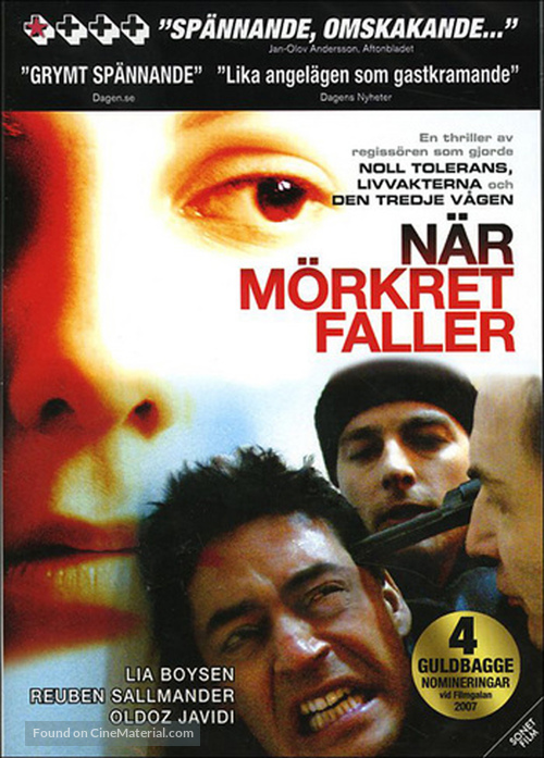 N&auml;r m&ouml;rkret faller - Finnish Movie Poster