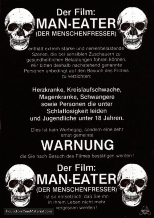 Antropophagus - German poster