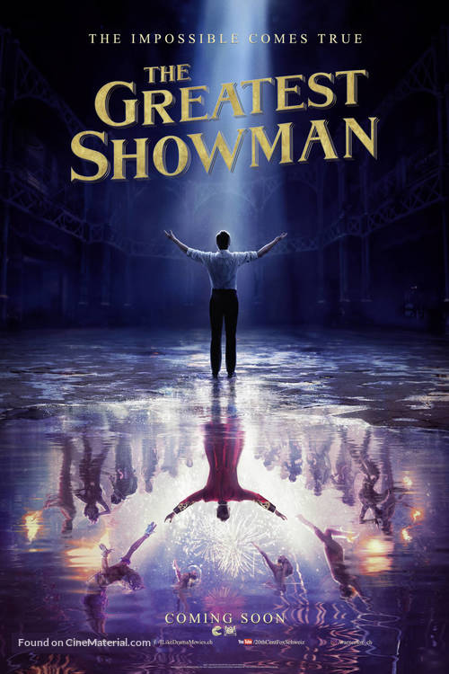 The Greatest Showman - Swiss Movie Poster