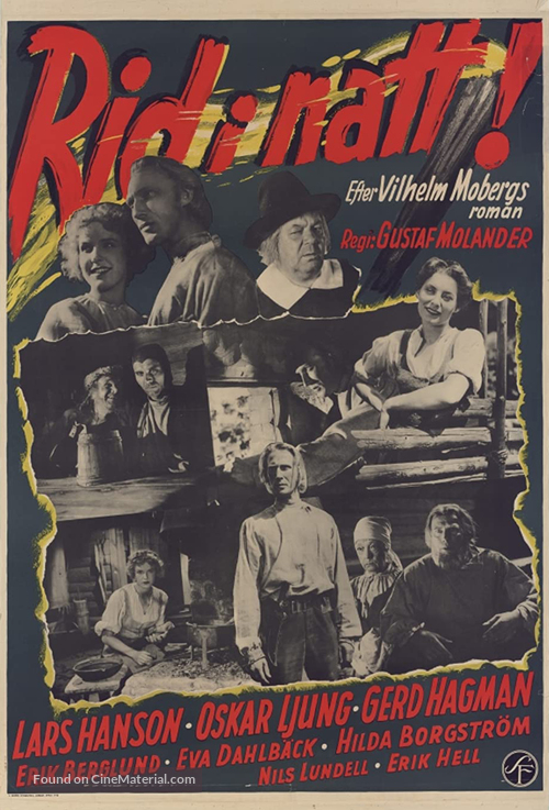 Rid i natt! - Swedish Movie Poster