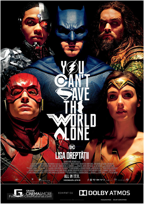 Justice League - Romanian Movie Poster