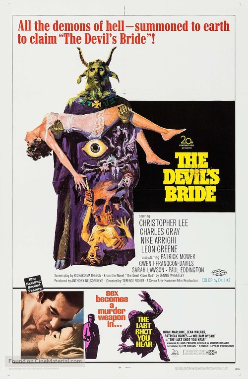 The Devil Rides Out - Combo movie poster