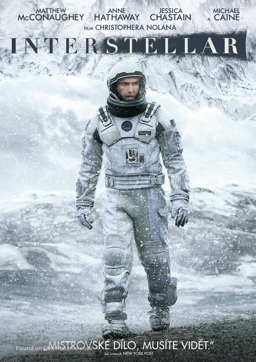 Interstellar - Czech DVD movie cover