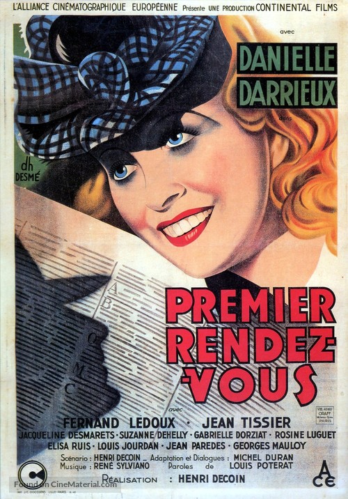 Premier rendez-vous - French Movie Poster