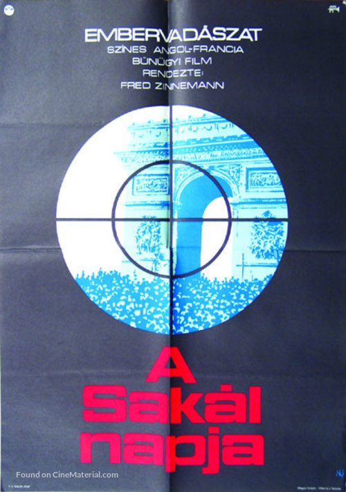 The Day of the Jackal - Hungarian Movie Poster