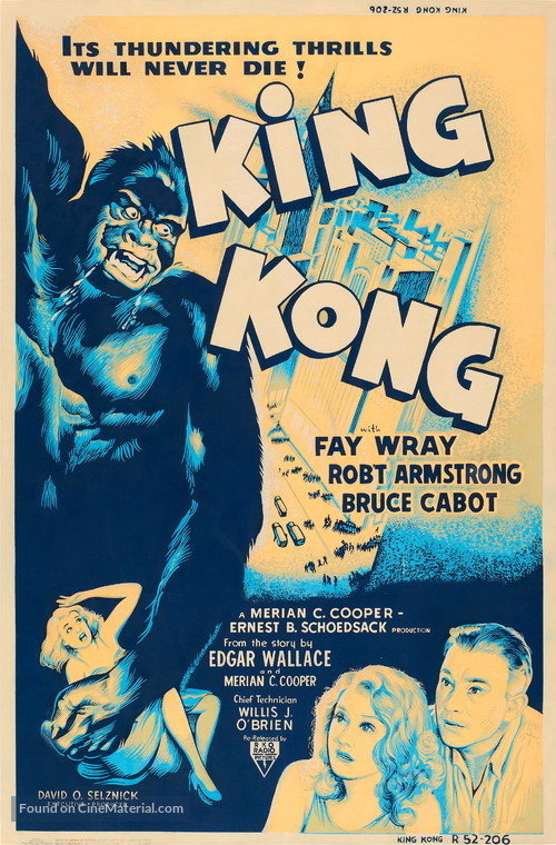 King Kong - Re-release movie poster