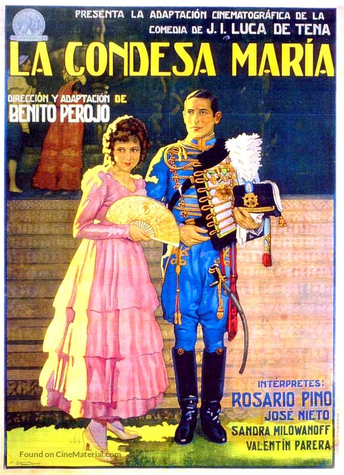 La condesa Mar&iacute;a - Spanish Movie Poster