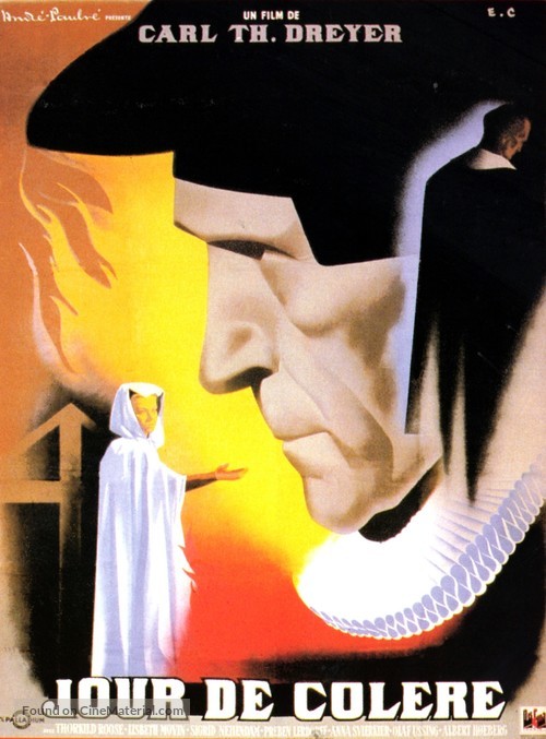 Vredens dag - French Movie Poster