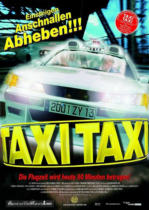 Taxi 2 - German Movie Poster